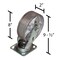 Vestil 8"X2" SEMI-STEEL CASTER KIT 4800 lb CAP, PK4 D-CK4-SC8-2 - alternate 2
