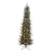 Holiday Bright Lights 1-2 Tree 7-1/2 ft. Pencil LED 900 ct Emerald Pine Sparkle Color Changing Chris 24-07064A - alternate 1
