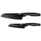 Oster Slice Craft 2 Piece Stainless Steel Santoku Knife Set in Black 82956.02 - alternate 1