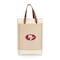 Picnic Time Family Of Brands NFL San Francisco 49ers - Pinot Jute 2 Bottle Insulated Wine Bag 539-02-187-274-2 - alternate 1