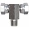 Gates Female Pipe Swivel NPSM on Run to Male Pipe NPTF - Tee SAE to SAE G60186-0404 - alternate 2