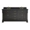 James Martin Vanities Brookfield 72" Double Vanity, Black Onyx, w/ 3 CM Charcoal Soapstone Silestone Top 547-V72-BKO-3CSP - alternate 1