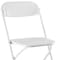 Homeroots Set of Four White Metal Outdoor Folding Stacking Dining Chairs, 4PK 639951 - alternate 3