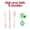 Smarty Had A Party Pink Baroque Disposable Plastic Cutlery Set - 480 Spoons, 480 Forks and 480 Knives, 1440PK 8330-PNK-CS-CASE - alternate 3