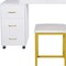 Homeroots 32" White Wood Lighted Five Drawer Dresser 714253 - alternate 3