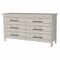 Homeroots 32" Light Gray Six Drawer Double Dresser 488520 - alternate 1