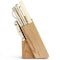 Martha Stewart Everyday 14 Piece Stainless Steel Cutlery and Wood Block Set in Linen 128734.14 - alternate 4