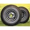 Antego Tire & Wheel 8in Matte Black Steel Golf Cart Wheels and 18X8.50-8 Turf 4 Ply Tires - Single A870100304188508 - alternate 8