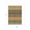 Homeroots 9' X 12' Wheat Brown And Teal Blue Striped Washable Indoor Outdoor Area Rug 614855 - alternate 5