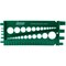 Auveco Standard And Metric Bolt And Nut Gauge Green Plastic 21152 - alternate 2