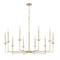 Z-Lite Gaultier  Modern Gold 10 Light Chandelier 6100-10MGLD - alternate 4