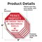 Signmission Private Property No Through Traffic, 6 inch X 6 inch, Vinyl Decal, 5PK OC-D-5PACK-6-156 - alternate 2