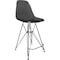 Leisuremod Cresco Acrylic Barstool - Modern ABS Plastic Counter Stool with Steel Legs & Footrest CRBL-30TBL - alternate 1