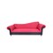 Homeroots 98" Red Velvet Settee With Black Legs 530492 - alternate 4