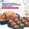 Bakkenamster BAKKEN Kitchen Baking Pan Set, Oven Safe Tray, Up To 450 Deg F, 8PK BKBSBLUE88 - alternate 4