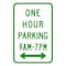 Sign Solutions Usa Parking Sign, 12 in W, Aluminum Sign, White DUS06DWT1218R7-5 - alternate 1