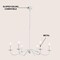 Jonathan Y Wicklow 34.75" 6-Light Bohemian Farmhouse Iron LED Chandelier, White JYL7559D - alternate 4