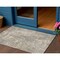 Homeroots 3' X 5' Beige Ivory And Black Geometric Washable Indoor Outdoor Area Rug 577547 - alternate 1