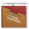 Pendaflex HD Pressboard End Tab Folders, Expands 2.5", 2 Dividers, 6 Fasteners, Letter, Red, 10PK H1250R - alternate 4