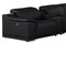 Homeroots Black Leather Power Reclining U Shaped Twelve Piece Corner Sectional With Console 643938 - alternate 4