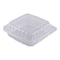 Empress PP Hinged Container Vented Clear 8 in x 8 in 1 Compartment, 200PK ECLPPHL-81 - alternate 2