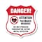 Signmission Pacemaker Wearers Shield Sign Danger! At, 12 Inch X 12 Inch, Aluminum Metal Sign SHI-A-12-428 - alternate 1