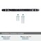 Amerock Carrione 6-5/16 inch 160mm Center-to-Center Marble Black/Polished Chrome Cabinet Pull BP36650MBK26 - alternate 2