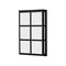 Besa Lighting Bree 16 Outdoor Sconce, White Acrylic, Black Finish, 2x8W LED BREE16-WA-LED-BK - alternate 1