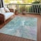Homeroots 8' X 10' Teal Blue And Lavender Abstract Washable Indoor Outdoor Area Rug 615629 - alternate 7