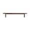 Homeroots 105in Brown Solid Wood Solid Wood Live Edge Dining Bench 636211 - alternate 1