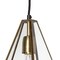 Homeroots Clear Single Metal Dimmable Ceiling Light With Clear Shades 611616 - alternate 4