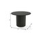 Homeroots 46" Black Solid Wood Pedestal Base Round Top Dining Table 721074 - alternate 4