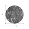 Homeroots 8' Gray And Ivory Round Abstract Washable Indoor Outdoor Area Rug 612667 - alternate 4
