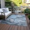 Homeroots 3' X 5' Teal Abstract Washable Non Skid Indoor Outdoor Area Rug 559535 - alternate 2