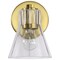 Nuvo Gianna, 1 Light Vanity, Vintage Brass Finish, Clear Glass 60/8341 - alternate 3