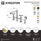 Kingston Brass Bridge Kitchen Faucet with Brass Sprayer, Polished Brass KS7272BEXBS - alternate 2