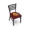 Holland Bar Stool Co BlackLogo Chair, VinylSeat L00418ArizSt-S - alternate 1