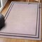 Jonathan Y Sloane Classic 2-Stripe Border Non-Slip Machine-Washable Light Purple/Dark Purple 4ft x 6ft Area Rug WSH125D-4 - alternate 6