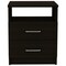 Homeroots 20" Wood Two Drawer Nightstand 453293 - alternate 2