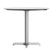 Flash Furniture 31.25" Round Outdoor Tabletop, White Faux Marble, Seamless Surface Technology, 22x22 Silver X Base ST-RD31-WHMAR-T2222S-GG - alternate 3