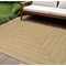 Homeroots 8' X 10' Natural And Brown Handmade Indoor Outdoor Area Rug 551070 - alternate 5