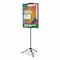 Excello Global Products Blank Floor Sign Stand, Holds Posters Up to 77in, 26in to 86in Tall, Black Stand, White Face EGP-HD-0523 - alternate 3