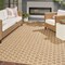 Homeroots 9' X 12' Natural And Beige Geometric Indoor Outdoor Area Rug 556331 - alternate 7