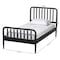Baxton Studio Lucera Mid-Century Black Twin Size Bobbin Bed 257-14012-ZORO - alternate 3