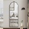Homeroots 64" Black Arch Metal Framed Standing Mirror 565129 - alternate 4