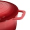 Megachef 5 Quarts Round Enameled Cast Iron Casserole with Lid in Red MG-CR25AR - alternate 5