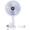 Simple Deluxe Clip on Fan with LED Lamp, Rechargeable Desk Fan, 4 Speed 360 DegRotating Detachable Clamp, Battery HIFANXCLIP6WLIGHT - alternate 1
