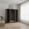 Homeroots Five Piec Gray Solid and Manufactured Wood Bedroom Set 596536 - alternate 5
