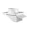 Lambro 143W Under Eave Vent, 5-3/4 in W Hood, 2-1/4 in H Hood, 4 in Duct, Plastic Hood 143W/P - alternate 2