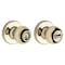 Kwikset Keyed Entry Knob, Polished Brass 400P3CPK6 - alternate 2